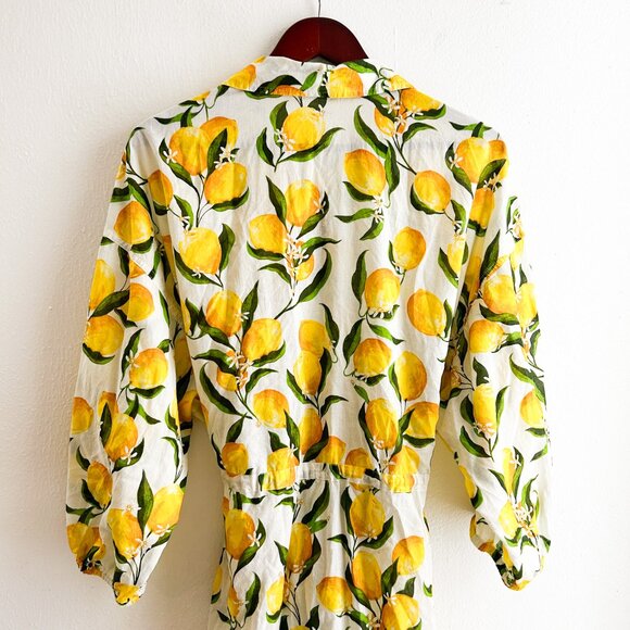 J.Crew Cinched Shirt-Dress in Limoncello 100% Organic Cotton Voile — XL - Picture 11 of 14